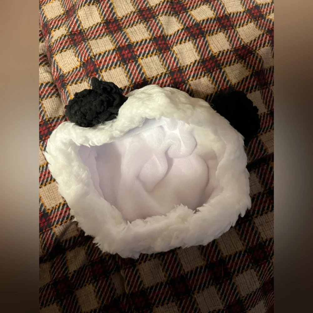 Plush pet hat